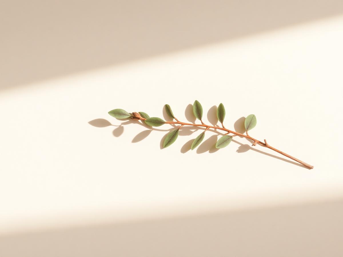 Soft botanical detail in warm natural light